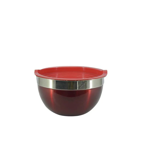 BOWL INOX PINTADO 14 CM C/TAPA HERMETICA