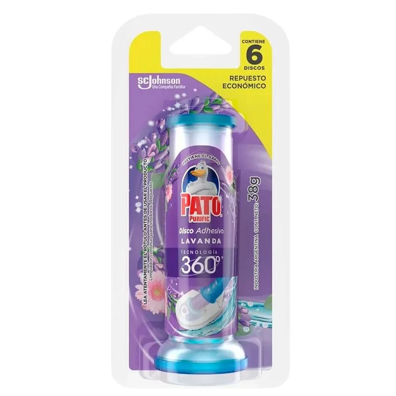 PATO DISCO ADHESIVO LAVANDA REPUESTO