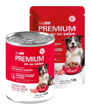 Premium en su Salsa Pollo Perro Adulto