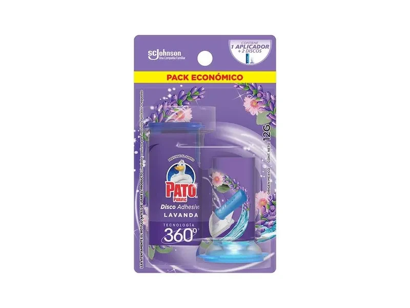 PATO APLICADOR CON DISCO ADHESIVO LAVANDA