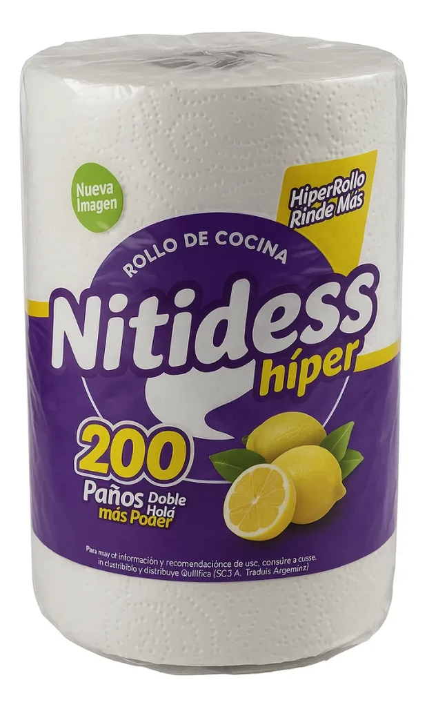 ROLLO DE COCINA NITIDESS 8 X 200 PAÑOS