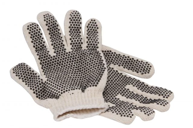 GUANTES MOTEADOS BLANCOS X 12 PARES