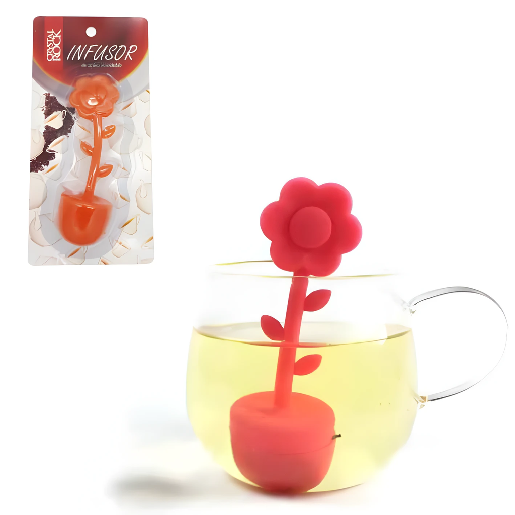 INFUSOR DE TE DE SILICONA FLOR