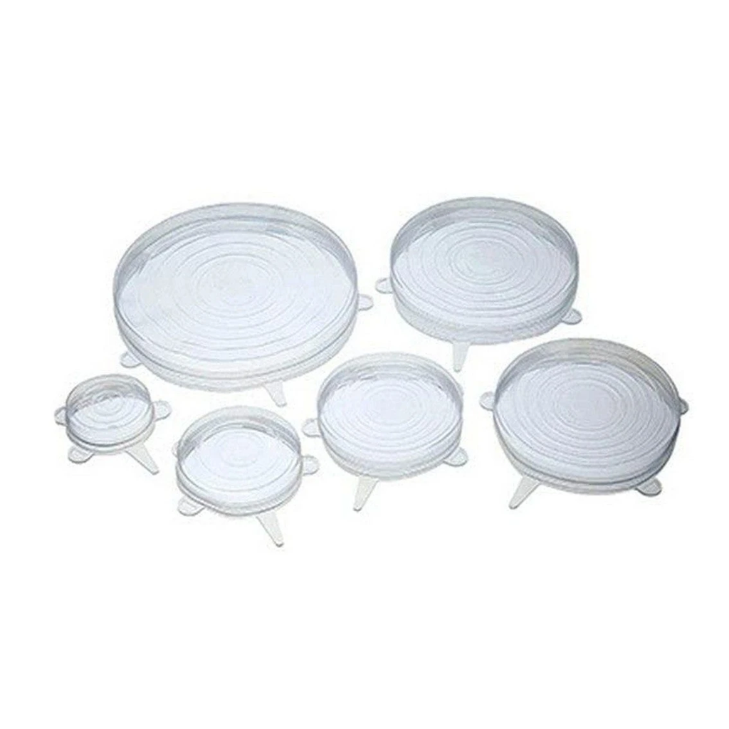 SET X6U TAPAS MULTIUSO SILICONA REDONDAS