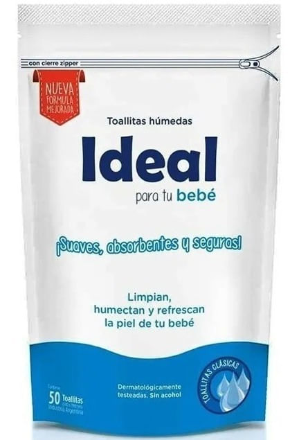 Toallas Humedas Ideal Clasicas x 50u
