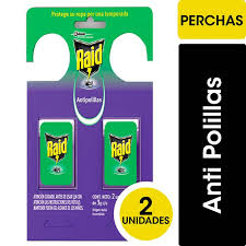 Raid antipolillas perchas x 2 unidades