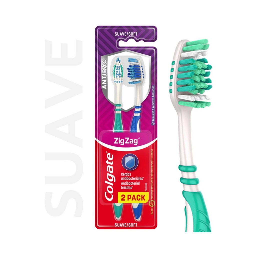 Cepillo Dental Colgate Zig Zag Plus 2x1