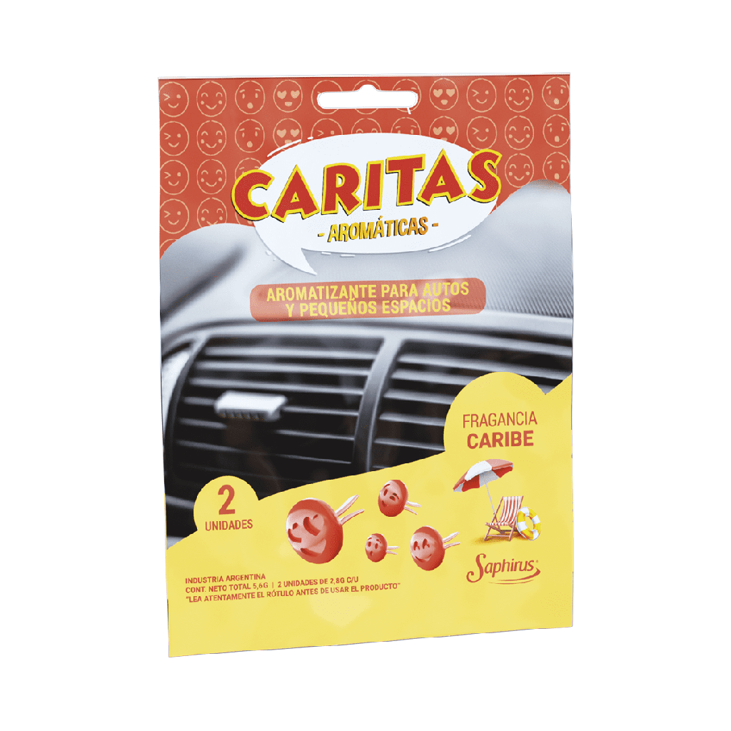 Caritas aromáticas Saphirus para auto x 2 unidades