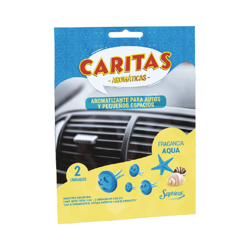 Caritas aromáticas Saphirus para auto x 2 unidades