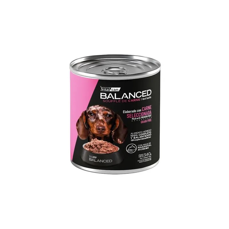 Balanced Souffle de Carne Perro Cachorro