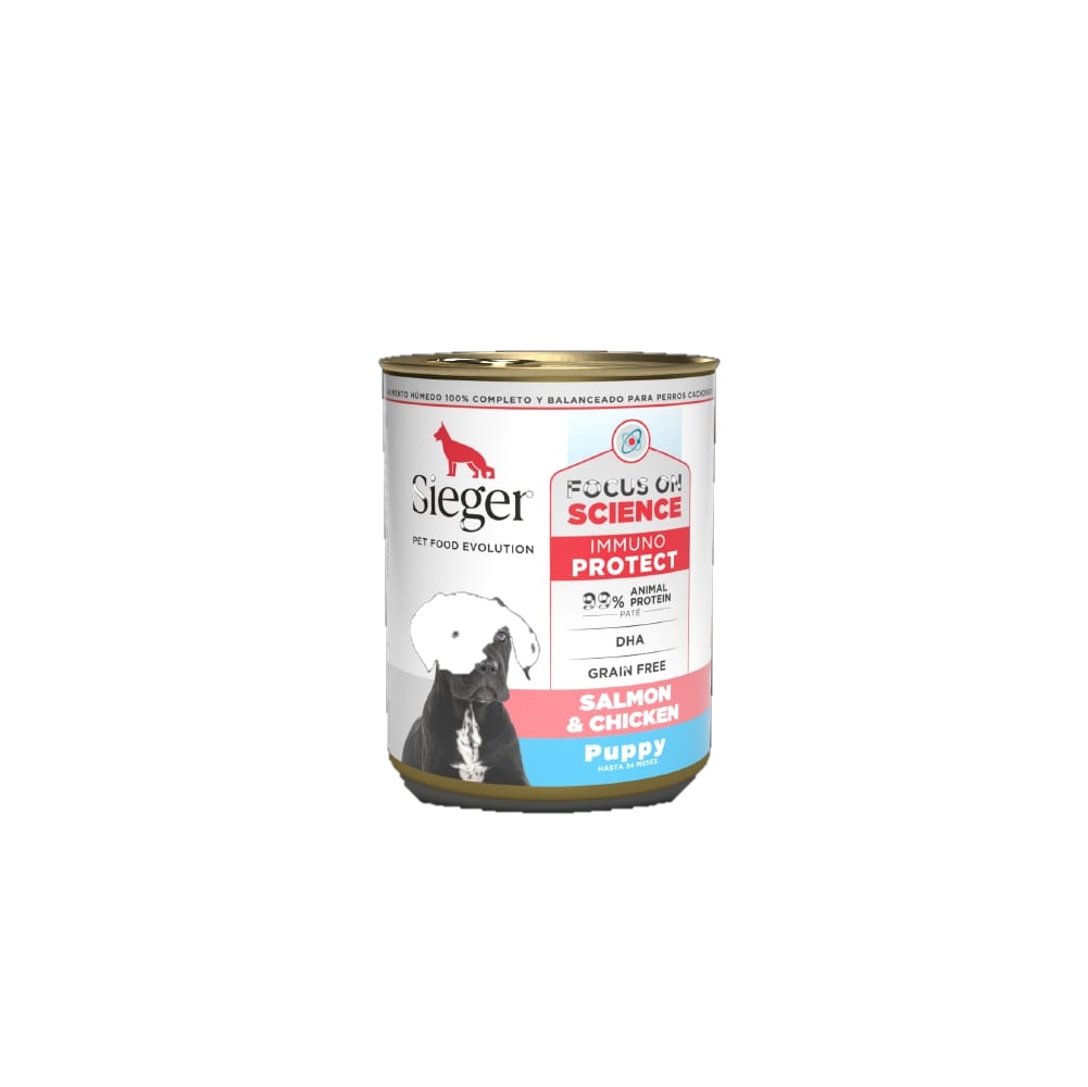Sieger Puppy Salmon y Pollo WET