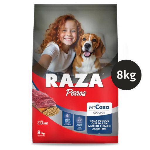 Raza En Casa Perros Adultos Carne