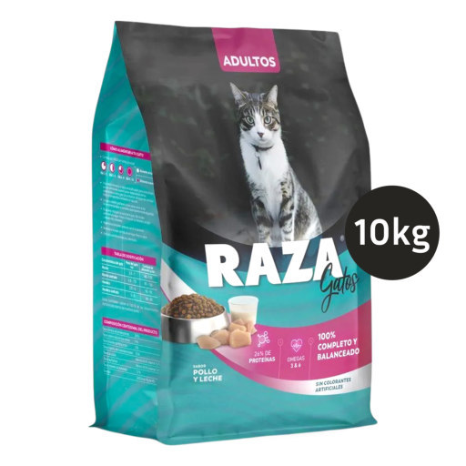 Raza Gatos Adultos Pollo y Leche