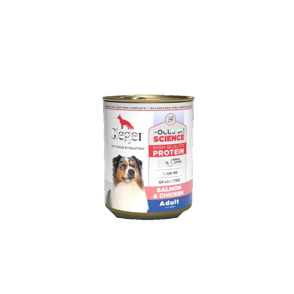 Sieger Perro Adulto WET Salmon y Pollo (12 x 100 g)