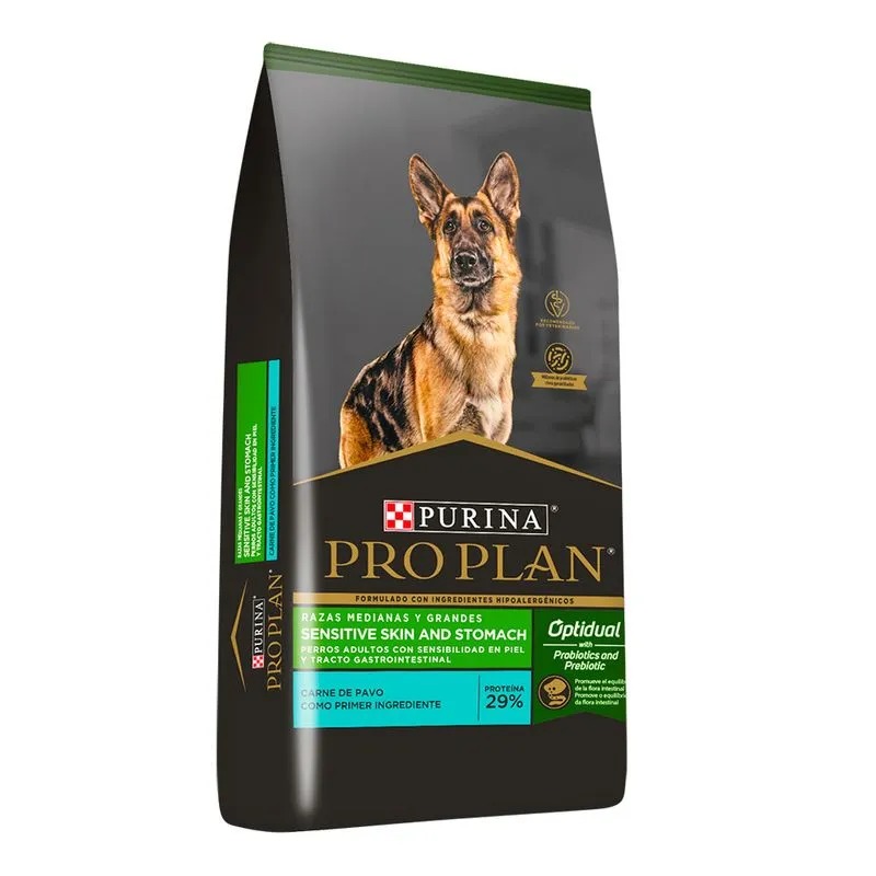 Pro Plan SENSITIVE SKIN & STOMACH PERRO RAZA MEDIANA & GRANDE
