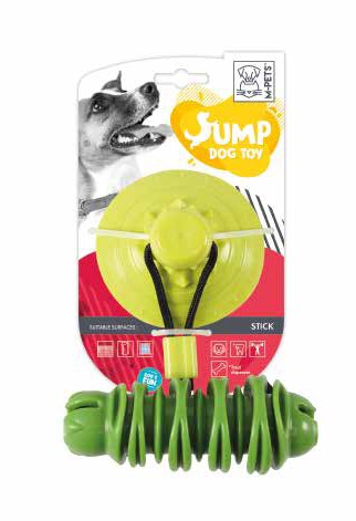 M-Pets Jump Dog Toys Stick Verde