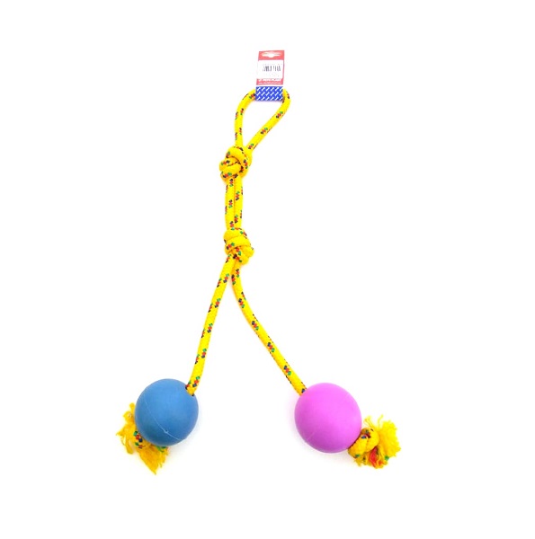 [231404] Pelota de Goma con Soga Alpina 12mm x 70cm (Grande)