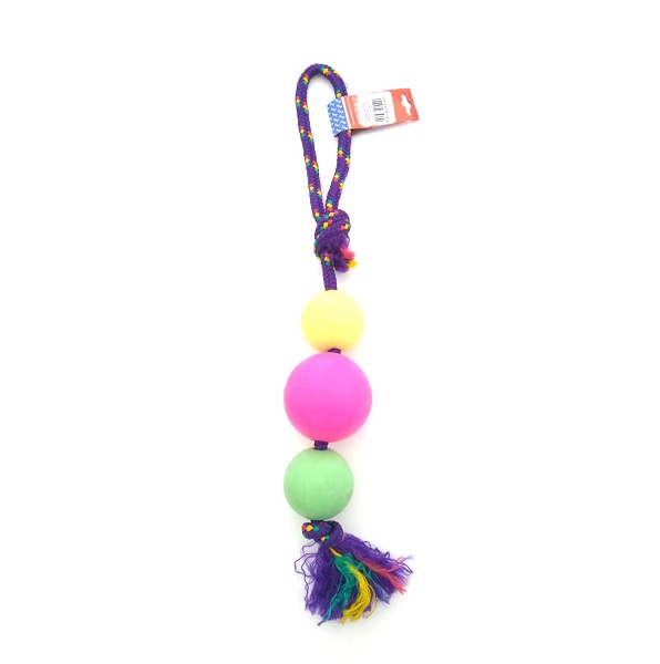 [231410] Pelota de Goma con Soga Alpina 12mm x 45cm (Grande)