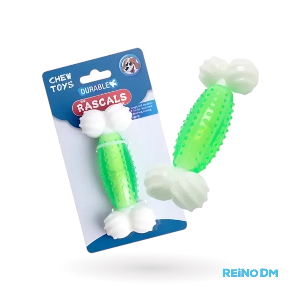 [127260] Hueso Semi Rígido TPR (Verde/Blanco)