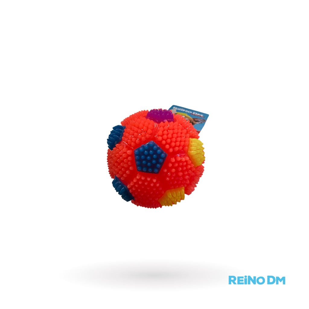 [150899] Pelota Lumionosa Con Puntas Y Sonido 4 Cm