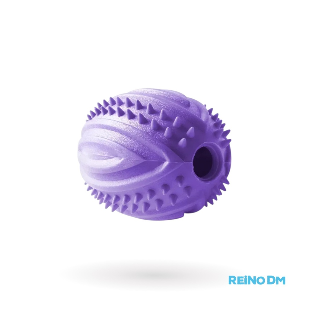 [127218] Pelota Rugby Tpr Sin Sonido Violeta M 10X7.5Cm