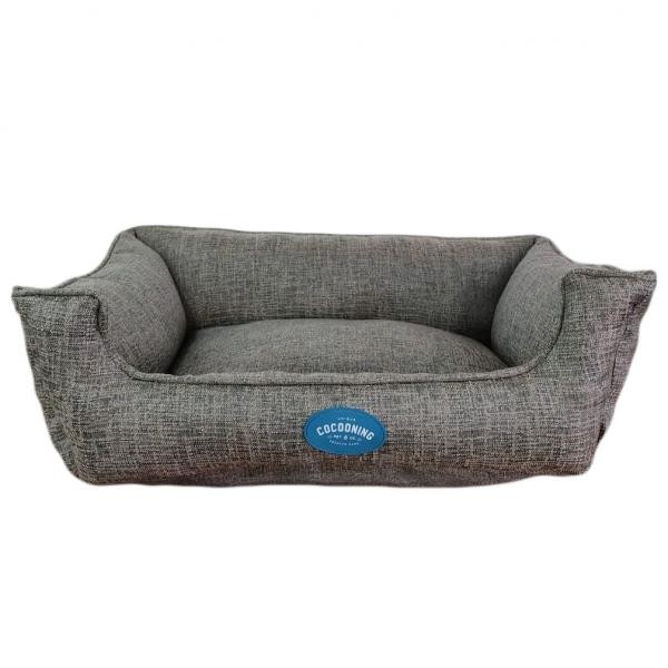 Nogal Cama Rectangular Medium Pewter 45X65X23 Cm