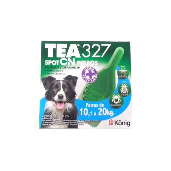 Pipeta Pulguicida TEA 327 Perro KONIG