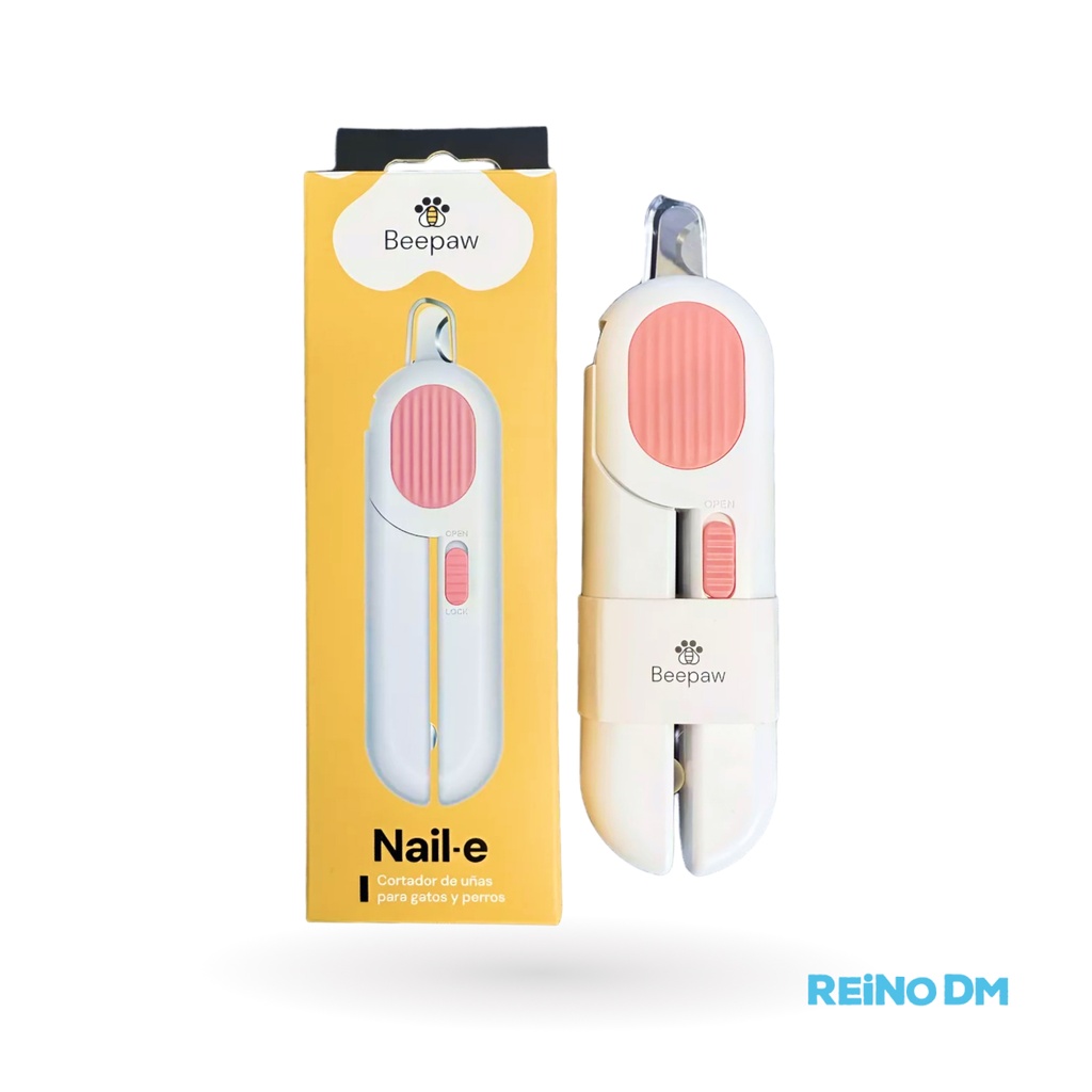 Cortador De Uñas BeePaw Nail-E Rosa