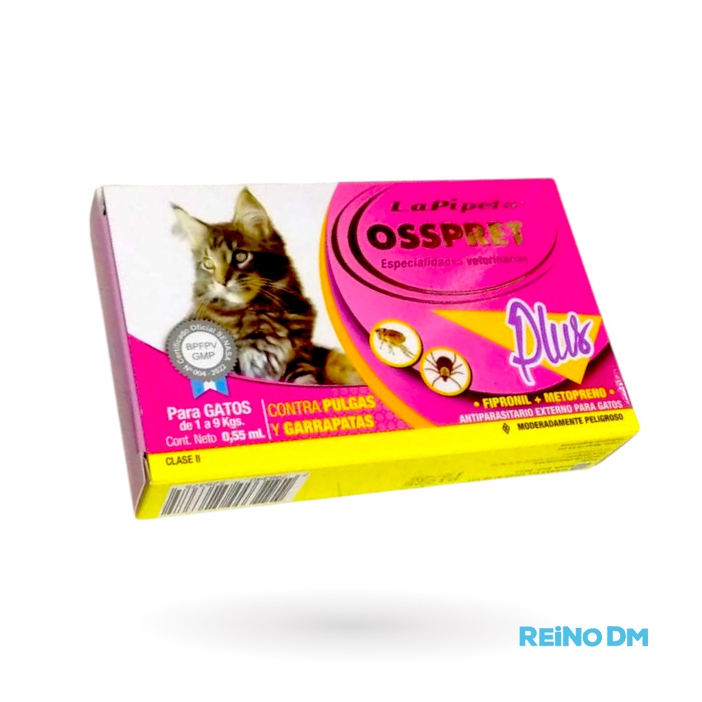 La Pipeta Plus Gatos 1 a 9 kg OSSPRET