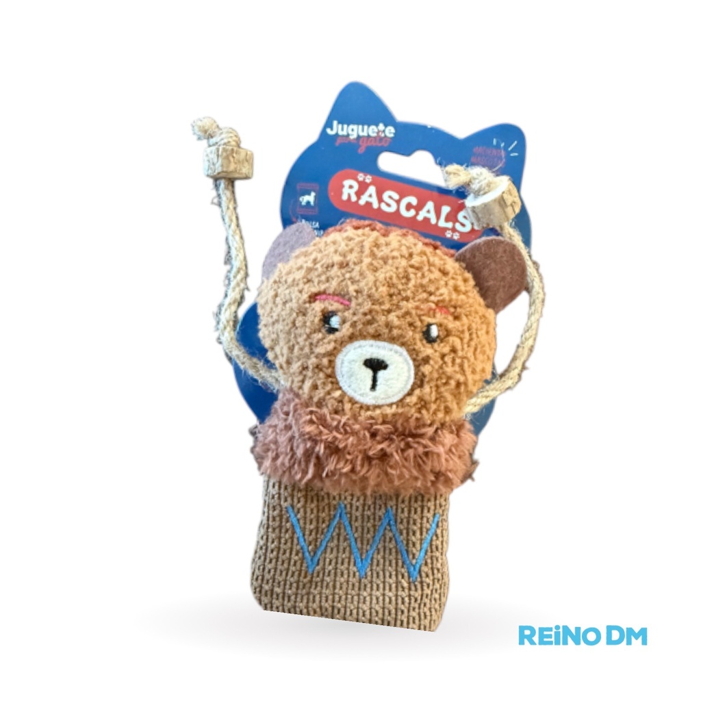 Juguete Para Gato Oso Con Catnip 24X13Cm