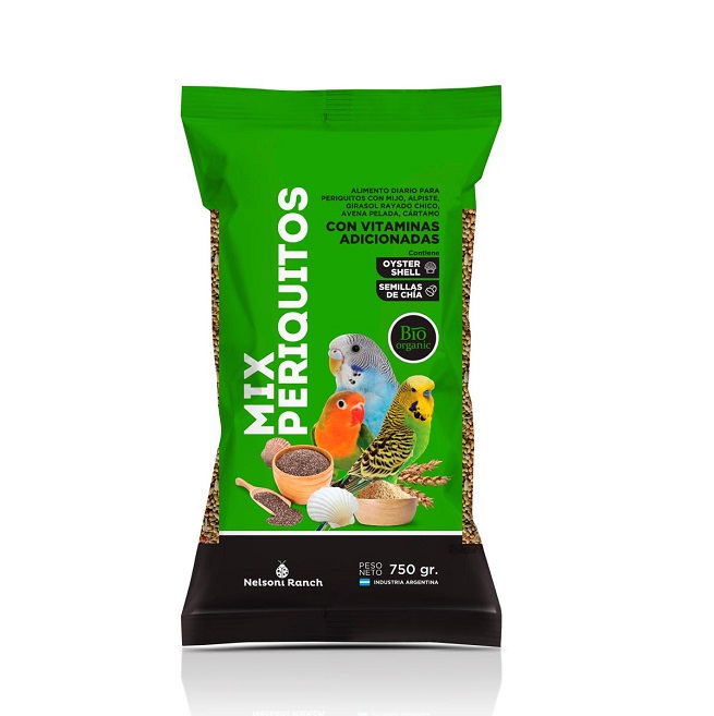 Mix Periquitos 750 g Nelsoni Ranch