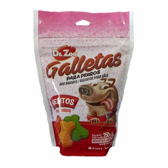 [210746] Dr. Zoo Doypack Galletas 250 g (Huesitos)