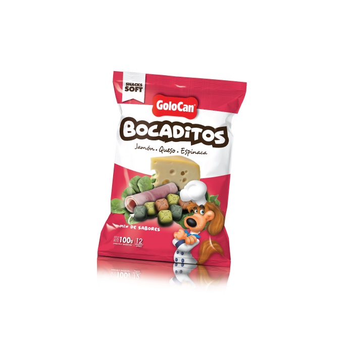 BOCADITOS JAMON QUESO ESPINACA 100 GRS X 20 UNID - GOLOCAN