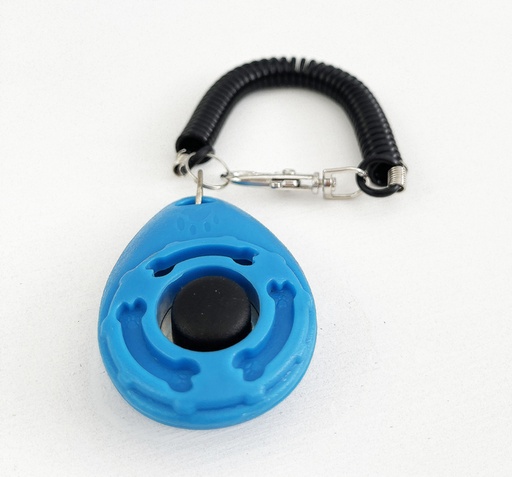 [616117] CLICKER TRAINING CON RETRACTIL PARA ADIESTRAMIENTO