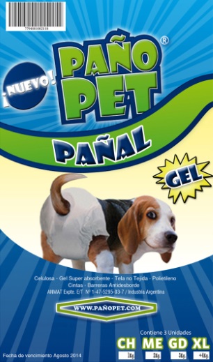 [202003] Pañal x3 Pañopet (Chico)