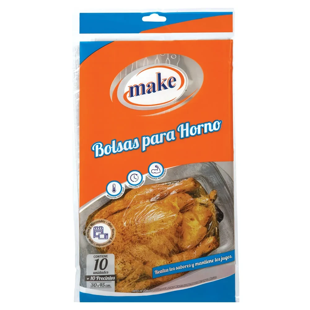 BOLSAS PARA HORNO MAKE 30x45cm x 10u