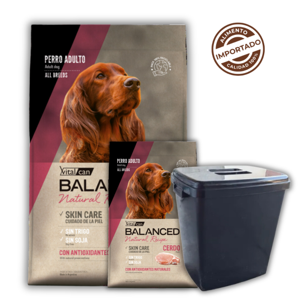 Balanced Natural Recipe Perro Cerdo