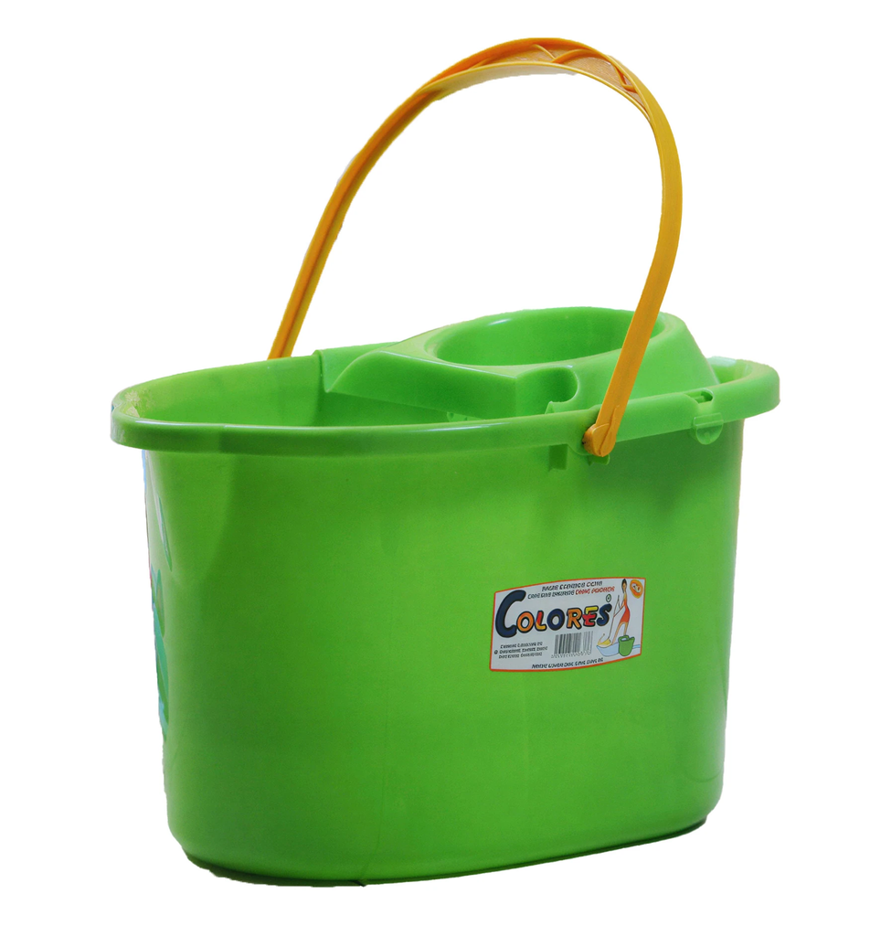 BALDE CON ESCURRIDOR COLORES 16LTS