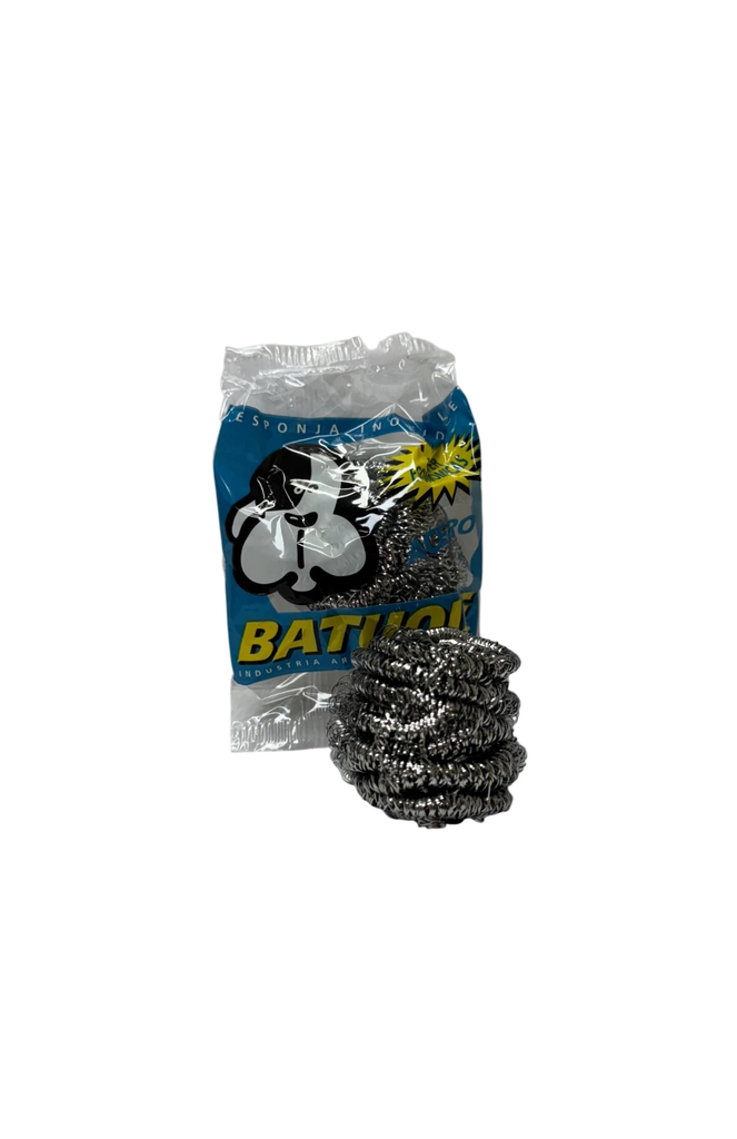 ESPONJA DE ACERO INOXIDABLE BATUQUE X 24U
