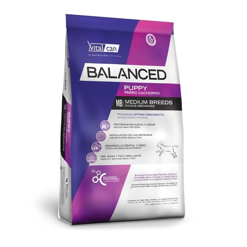 [31736] Balanced Perro Cachorro Raza Mediana (1 kg)