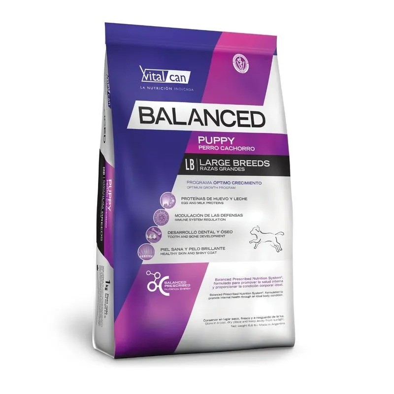 [31734] Balanced Perro Cachorro Raza Grande (1 kg)