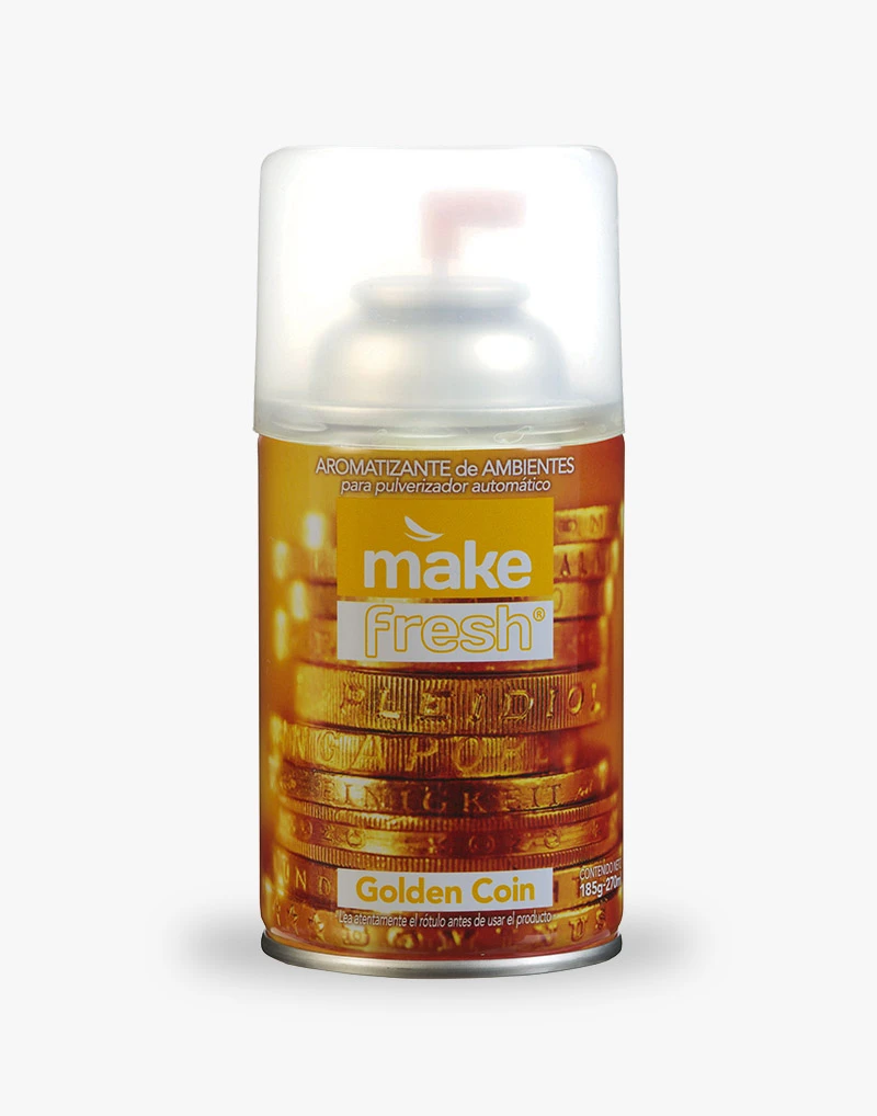 GOLDEN COIN FRAGANCIA EN AEROSOL MAKE X6UNI.