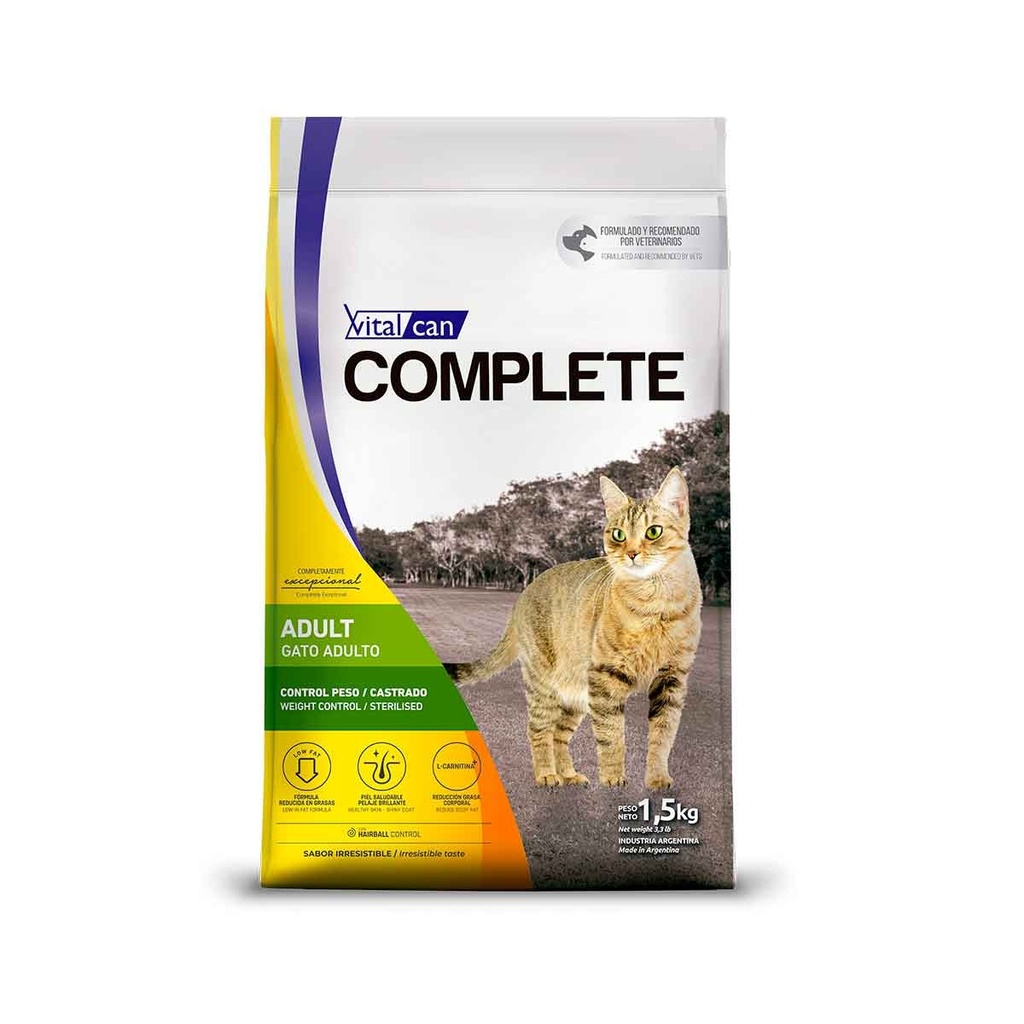 Complete Gato Control Peso/Castrado