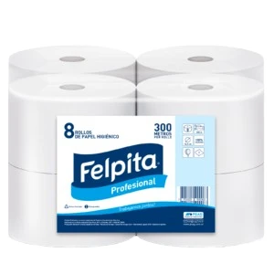 FELPITA PAPEL HIGIENICO H/S 8 X 300 MT CONO CHICO