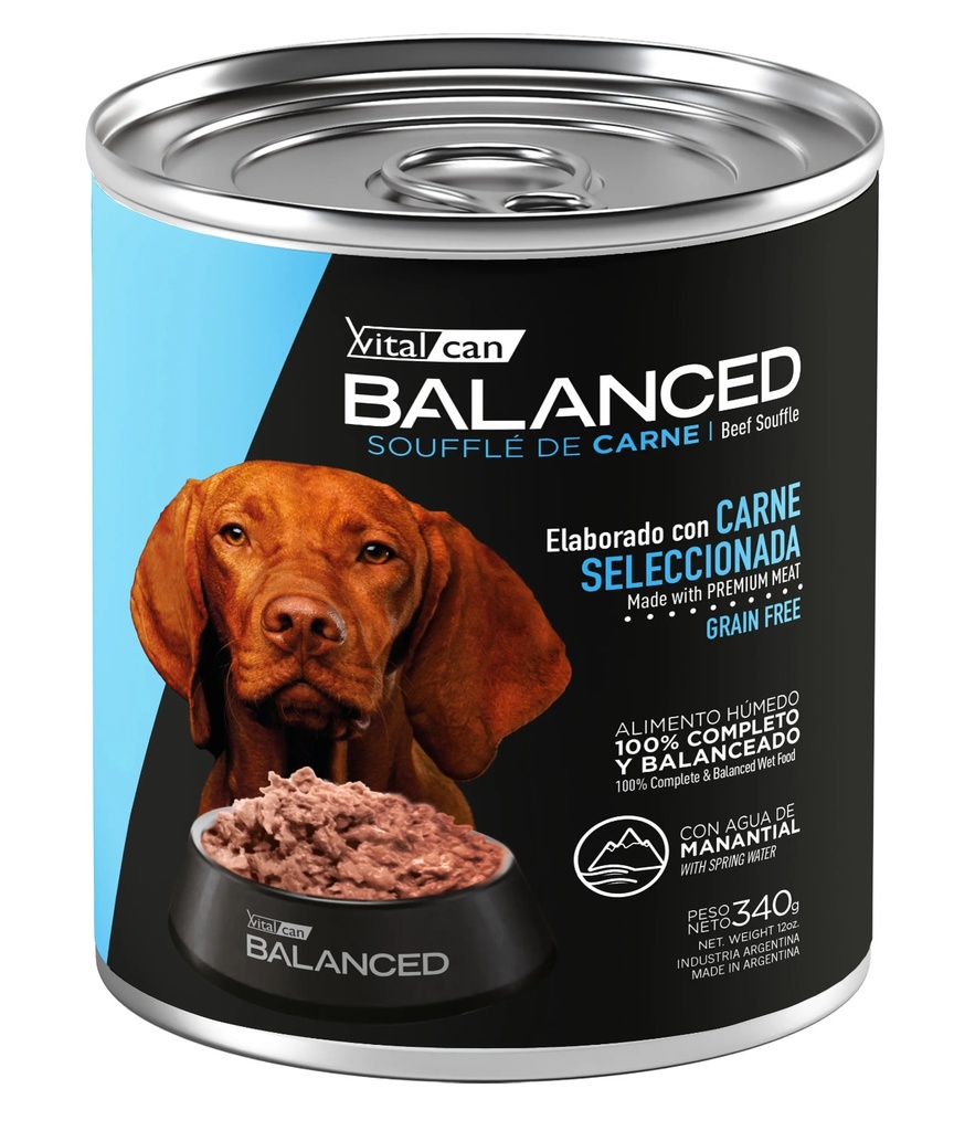 Balanced Souffle de Carne Perro Adulto