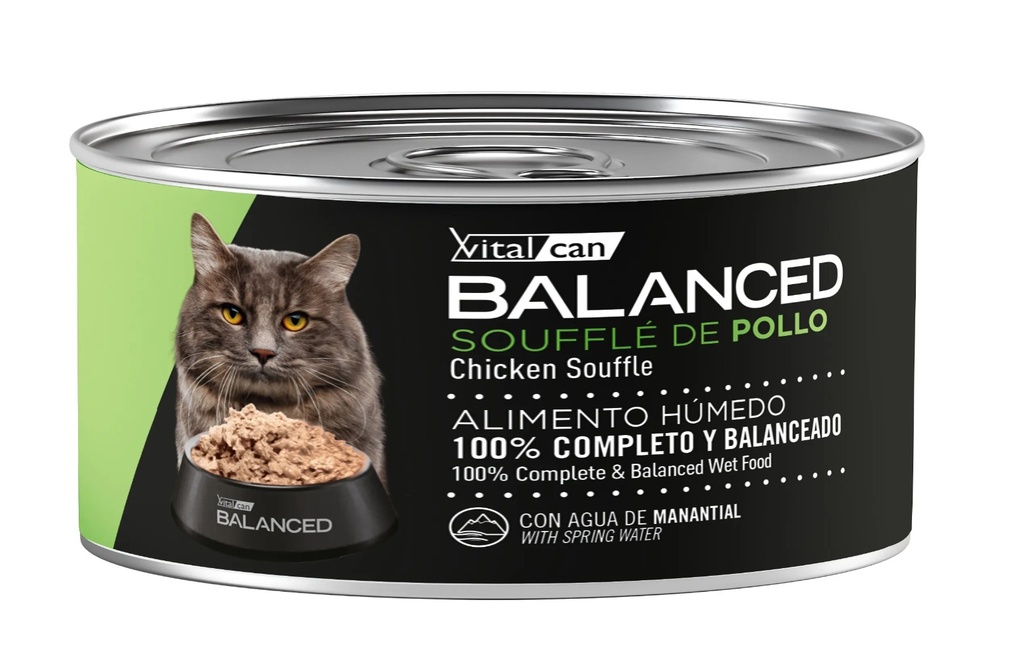 [132066] Balanced Souffle de Pollo Gato Adulto Castrado (85 g x 12 u)