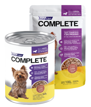 Complete Trocitos en Salsa Carne Perro Adulto Razas Pequeñas