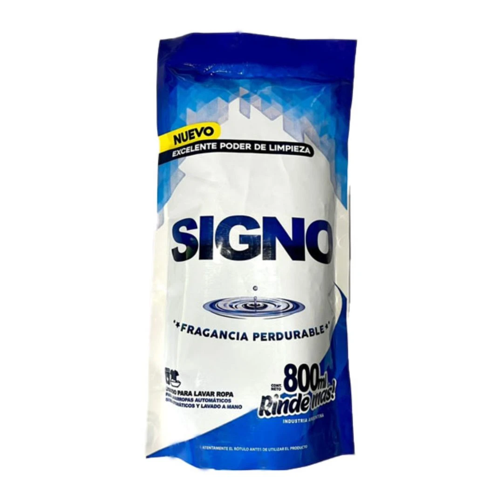 JABON LIQUIDO PARA LA ROPA SIGNO AZUL 0.8LT