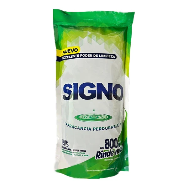 JABON LIQUIDO PARA LA ROPA SIGNO VERDE 0.8LT