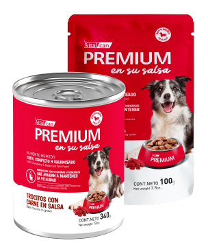 Premium en su Salsa Carne Perro Adulto